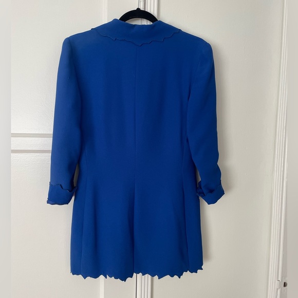 GAI MATTIOLO Blue Suite Blazer, fitted, S-M, Excellent condition, made in Italy - Picture 3 of 3